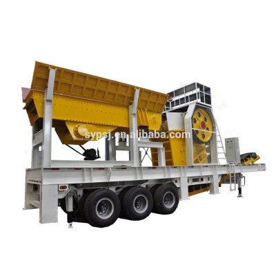 Crawler aggregate plant quarry crushing equipment